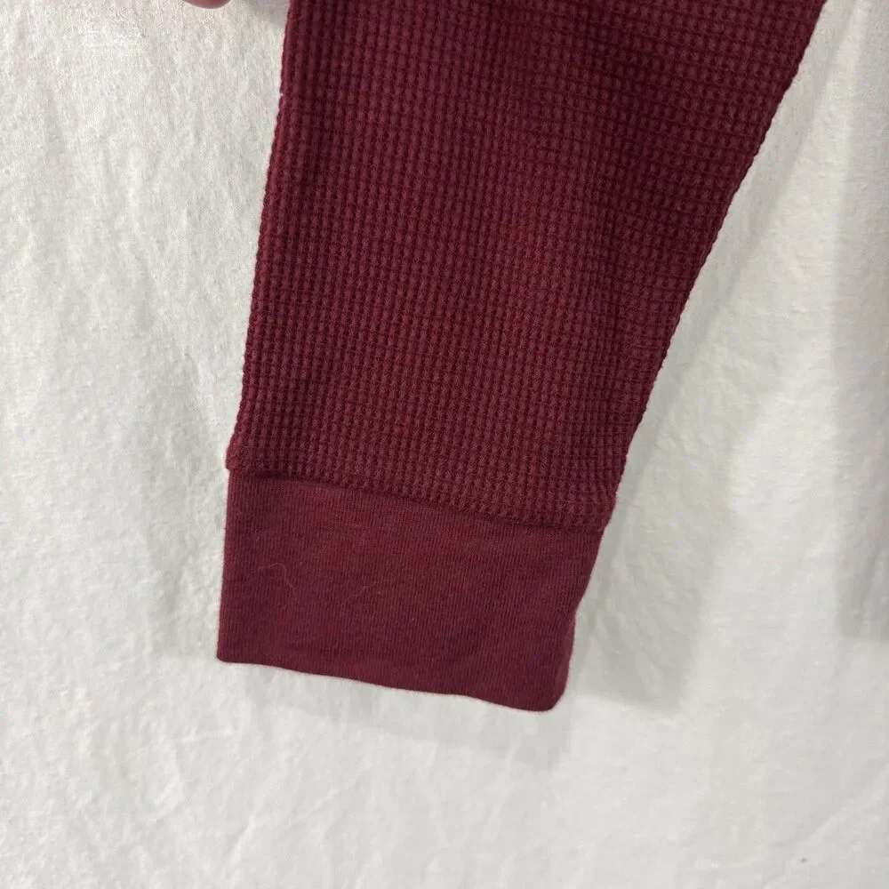 Old Navy Kids Unisex Long Sleeve Red Waffleknit Shirt Size XL 14/16 Outdoor